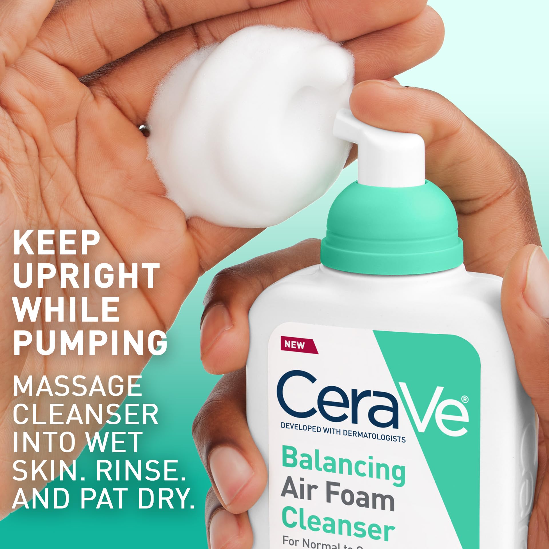CeraVe Balancing Air Foam Face Wash, Foaming Facial Cleanser For Combination Skin, 8HR Oil Control + 24HR Hydration - PrimeBioHealth - canada supplements