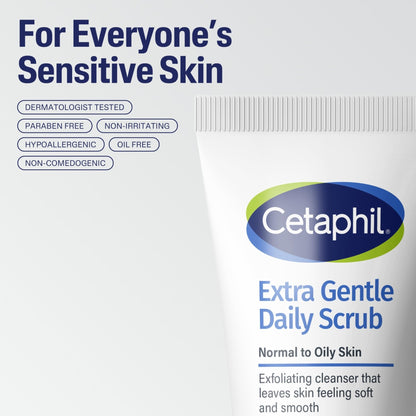 Cetaphil Exfoliating Face Wash, Extra Gentle Daily Face Scrub, Gently Exfoliates & Cleanses - PrimeBioHealth - canada supplements