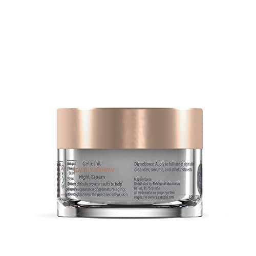 Cetaphil Healthy Renew Skin Tightening Night Cream 1.7 Oz, Wrinkle Repair Cream for Face with Peptides - PrimeBioHealth - canada supplements