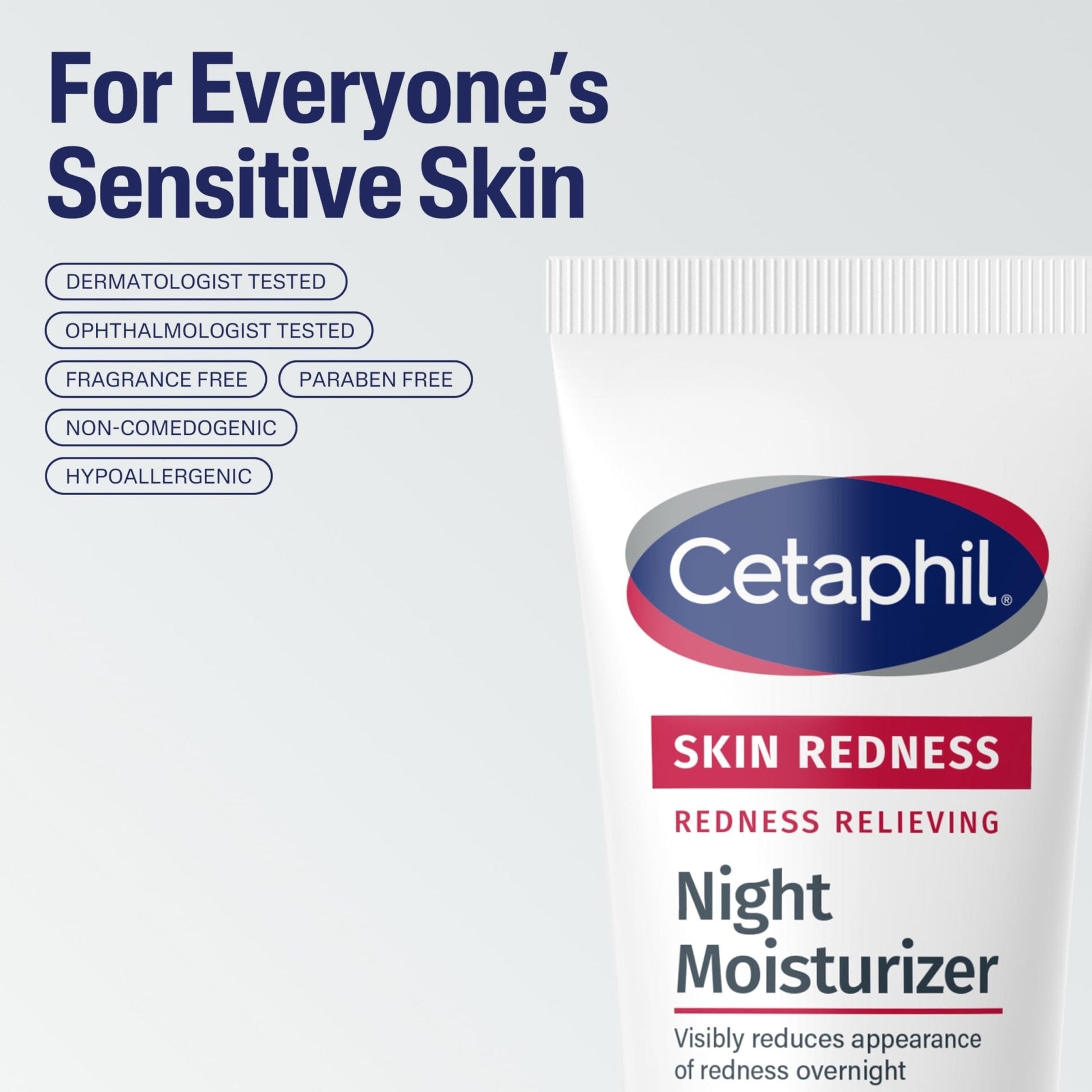 Cetaphil Night Cream, Redness Relieving Night Moisturizer for Face, 1.7 fl oz, For Dry, Redness-Prone Skin, Hypoallergenic, Fragrance Free - PrimeBioHealth - canada supplements