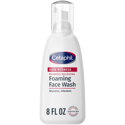 Cetaphil Redness Relieving Foaming Face Wash For Sensitive Skin, 8 Fl Oz, Gently Cleanses - PrimeBioHealth - canada supplements