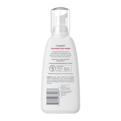 Cetaphil Redness Relieving Foaming Face Wash For Sensitive Skin, 8 Fl Oz, Gently Cleanses - PrimeBioHealth - canada supplements