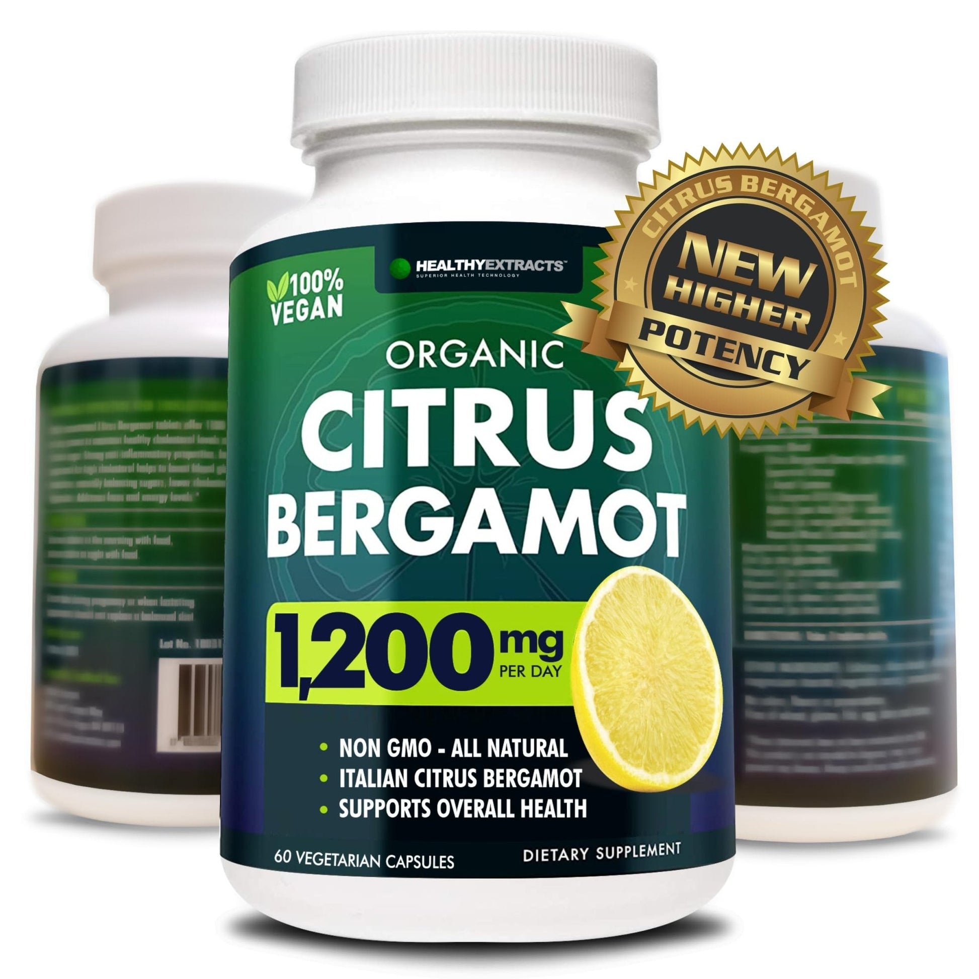 Citrus Bergamot Supplement – 150:1 Extract, 1200mg per Serving, 70% Polyphenols, Italian Sourced, 60 Count, 1 Month Supply, Made in the USA - PrimeBioHealth - canada supplements