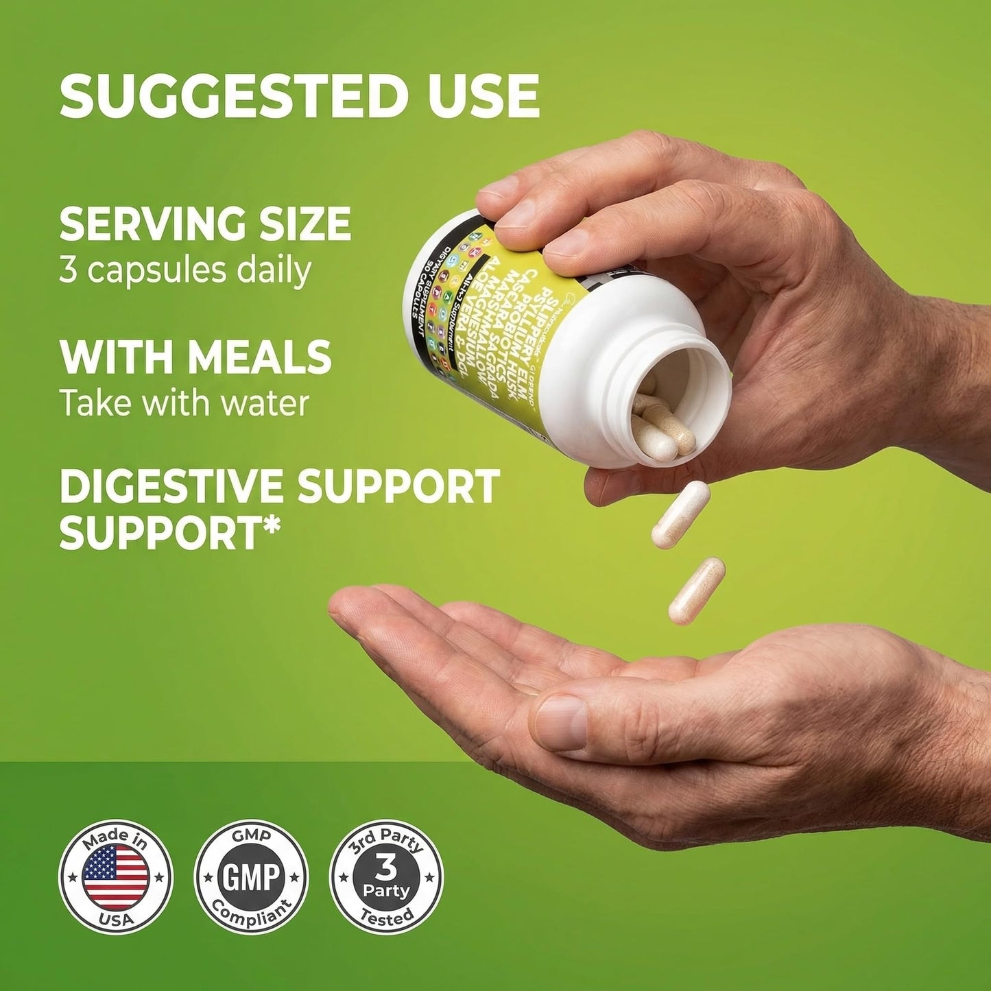 Clean Nutraceuticals Slippery Elm Psyllium Husk Pre Probiotic Digestive Gut Health Supplement with Aloe Vera Cascara Sagrada - PrimeBioHealth - canada supplements