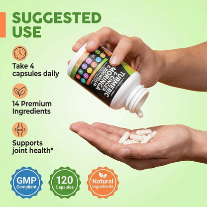 Clean Nutraceuticals Turmeric Moringa Supplement | Ginger Boswellia Saffron - Supplement for Women and Men with Ceylon Cinnamon - PrimeBioHealth - canada supplements