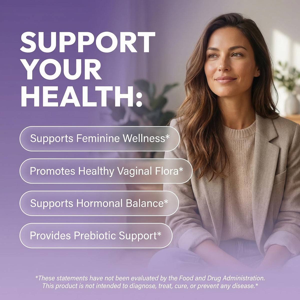 Clean Nutraceuticals Vaginal Probiotics for Women with Cranberry, D-Mannose, Prebiotics, pH Balance Support, Feminine Health, Urinary Tract Cleanse - PrimeBioHealth - canada supplements