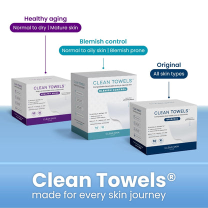 Clean Skin Club Clean² Pads 2.0 [NEW & Improved Edges] Guaranteed Not to Shed & Tear, Unique Triple Layers, Textured Side & Ultra Soft Side - PrimeBioHealth - canada supplements