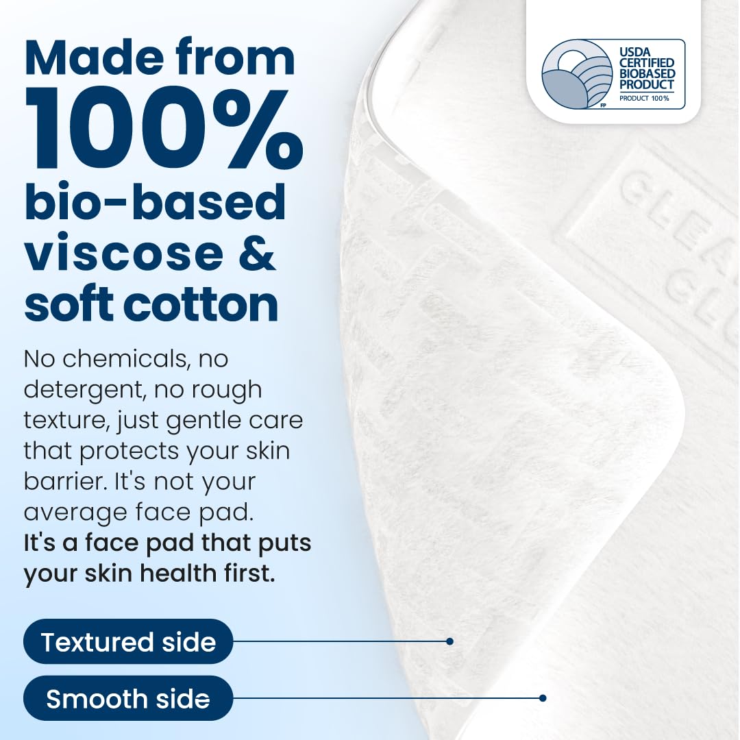 Clean Skin Club Clean² Pads 2.0 [NEW & Improved Edges] Guaranteed Not to Shed & Tear, Unique Triple Layers, Textured Side & Ultra Soft Side - PrimeBioHealth - canada supplements