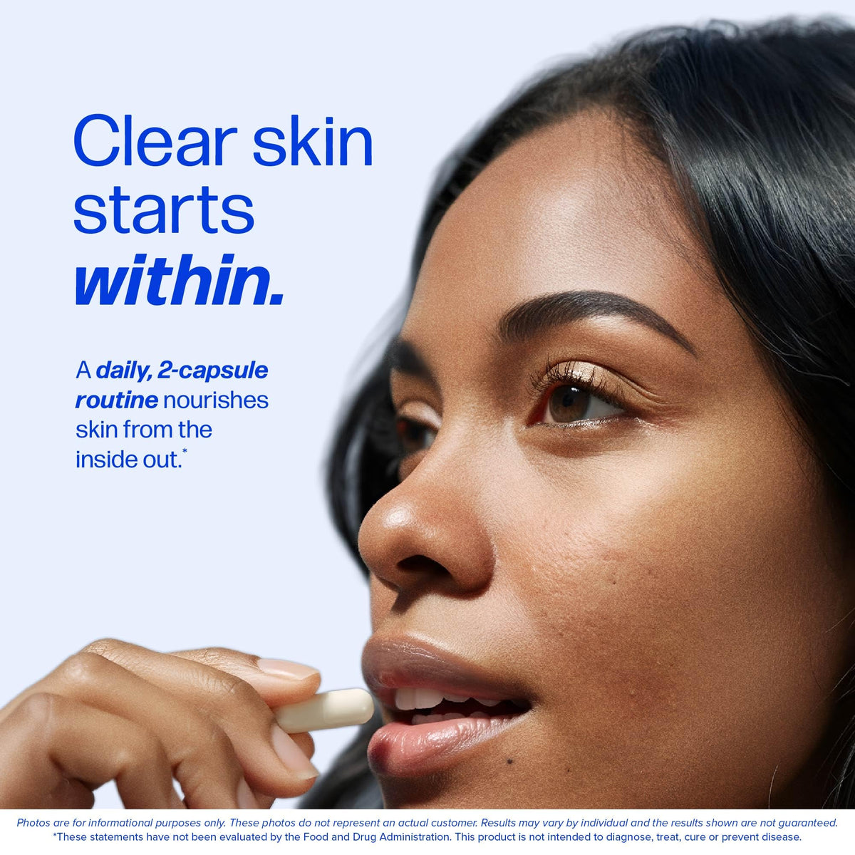 Clear Skin Supplement with Zinc, DIM & Probiotics | 3-in-1 Balance, Glow & Health Skin Support | Triple Action Hyaluronic Acid, Niaciminide & Vitamins for Hormone - PrimeBioHealth - canada supplements