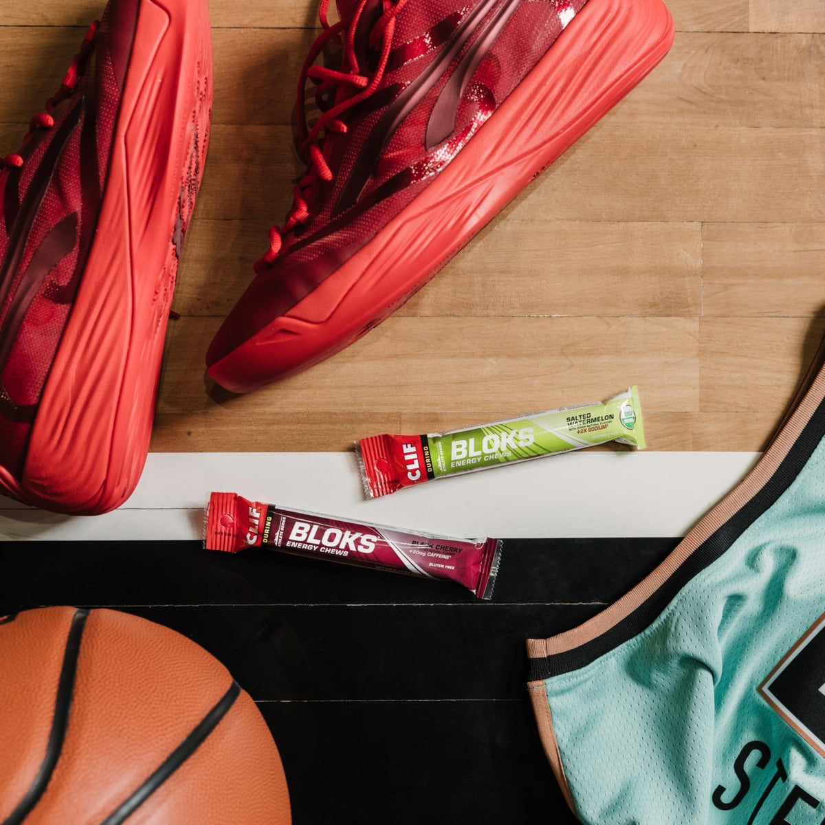 CLIF BLOKS - Mountain Berry Flavor - Energy Chews - Non-GMO - Plant Based - Fast Fuel for Cycling and Running - Quick Carbohydrates and Electrolytes - 2.12 oz. (18 Count) - PrimeBioHealth - canada supplements