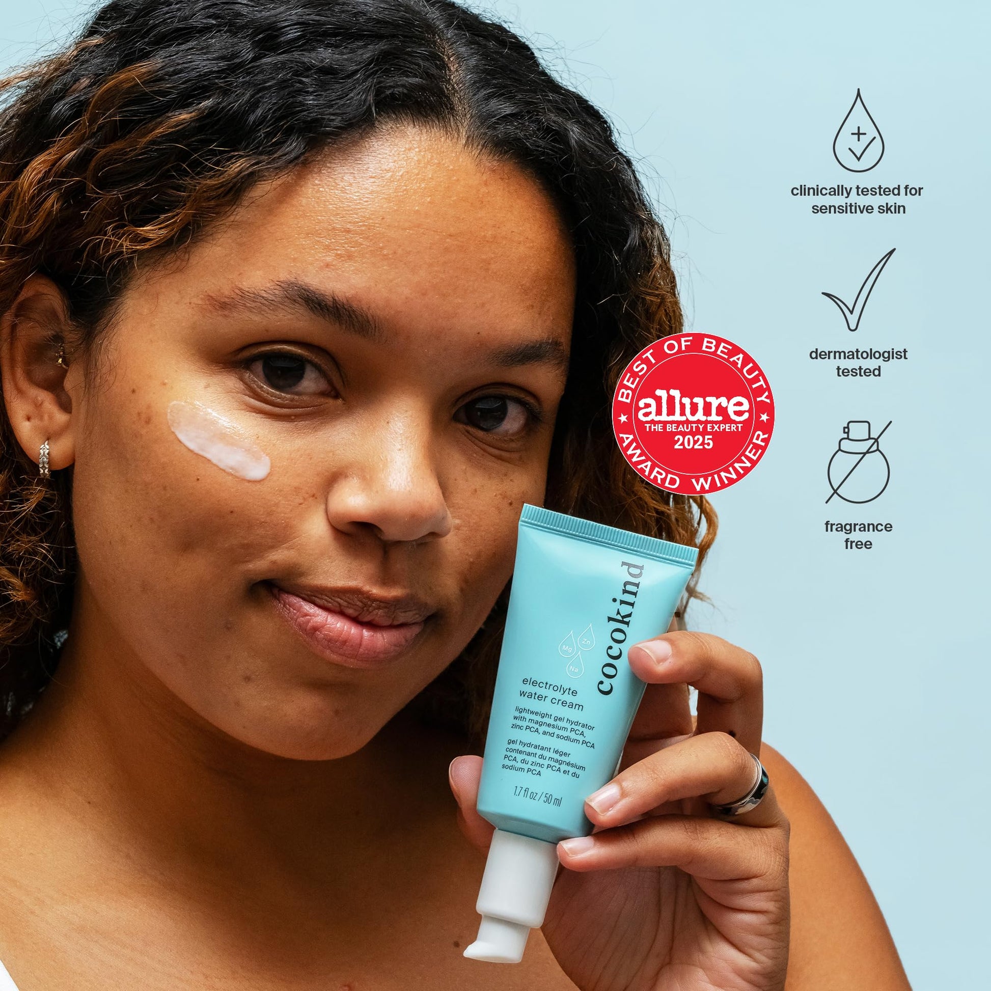 Cocokind Electrolyte Water Cream | Lightweight Water Gel Moisturizer | Balanced Hydrating Day Cream for All Skin Types | 1.7 Fl Oz - PrimeBioHealth - canada supplements