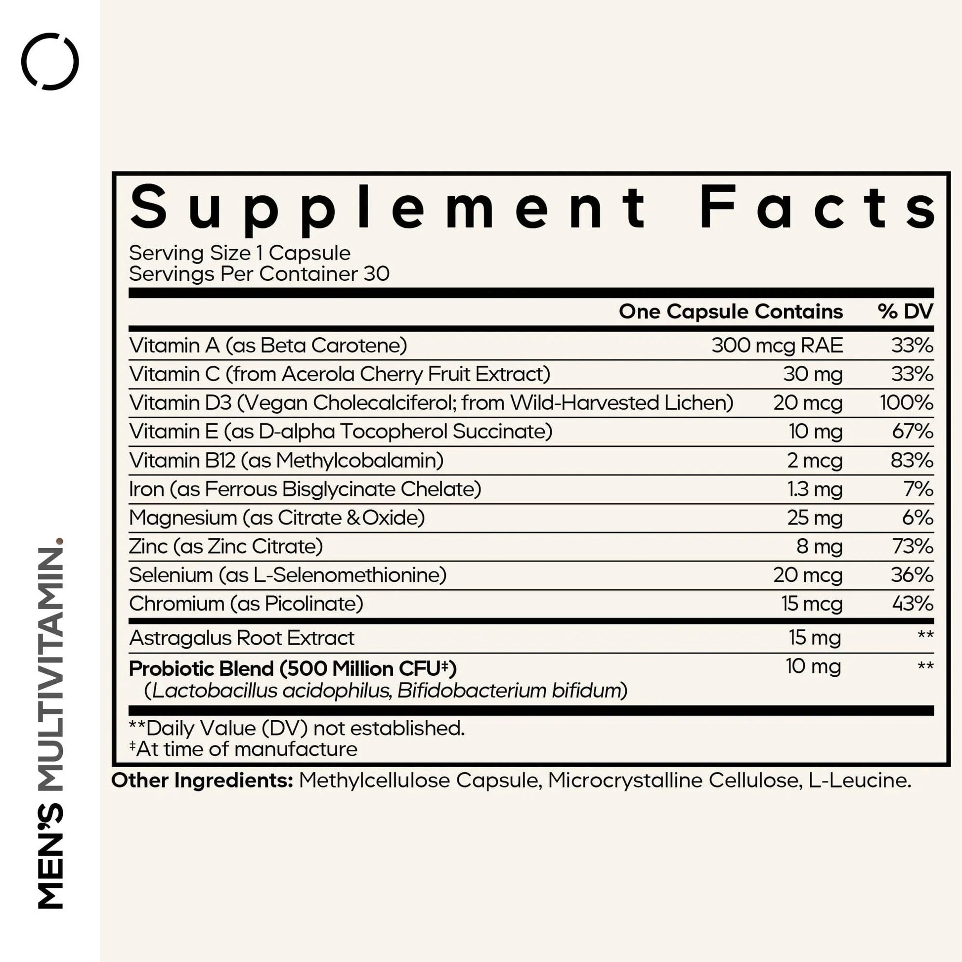 Codeage Men's Multivitamin - Daily Vitamins for Men with Vitamin A, C, D3, E, B12, Magnesium, Zinc, Iron, Chromium - PrimeBioHealth - canada supplements