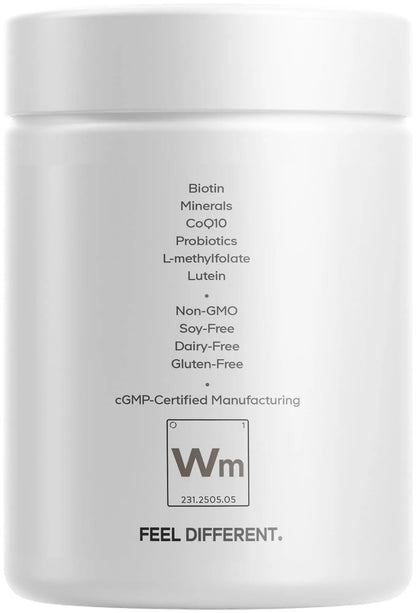 Codeage Women’s Multivitamin Platinum - Vitamins A D3 K1 K2 B12 & Minerals, CoQ10, Skin, Hair & Nails Complex, Collagen, Botanicals, Probiotics - PrimeBioHealth - canada supplements
