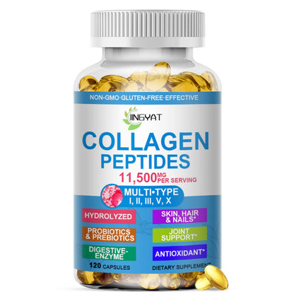 Collagen Peptides Softgels, Multi Collagen Peptide w/ Glucosamine Chondroitin MSM Biotin, Hydrolyzed Collagen Peptides Complex for Women Supports Skin Hair - PrimeBioHealth - canada supplements