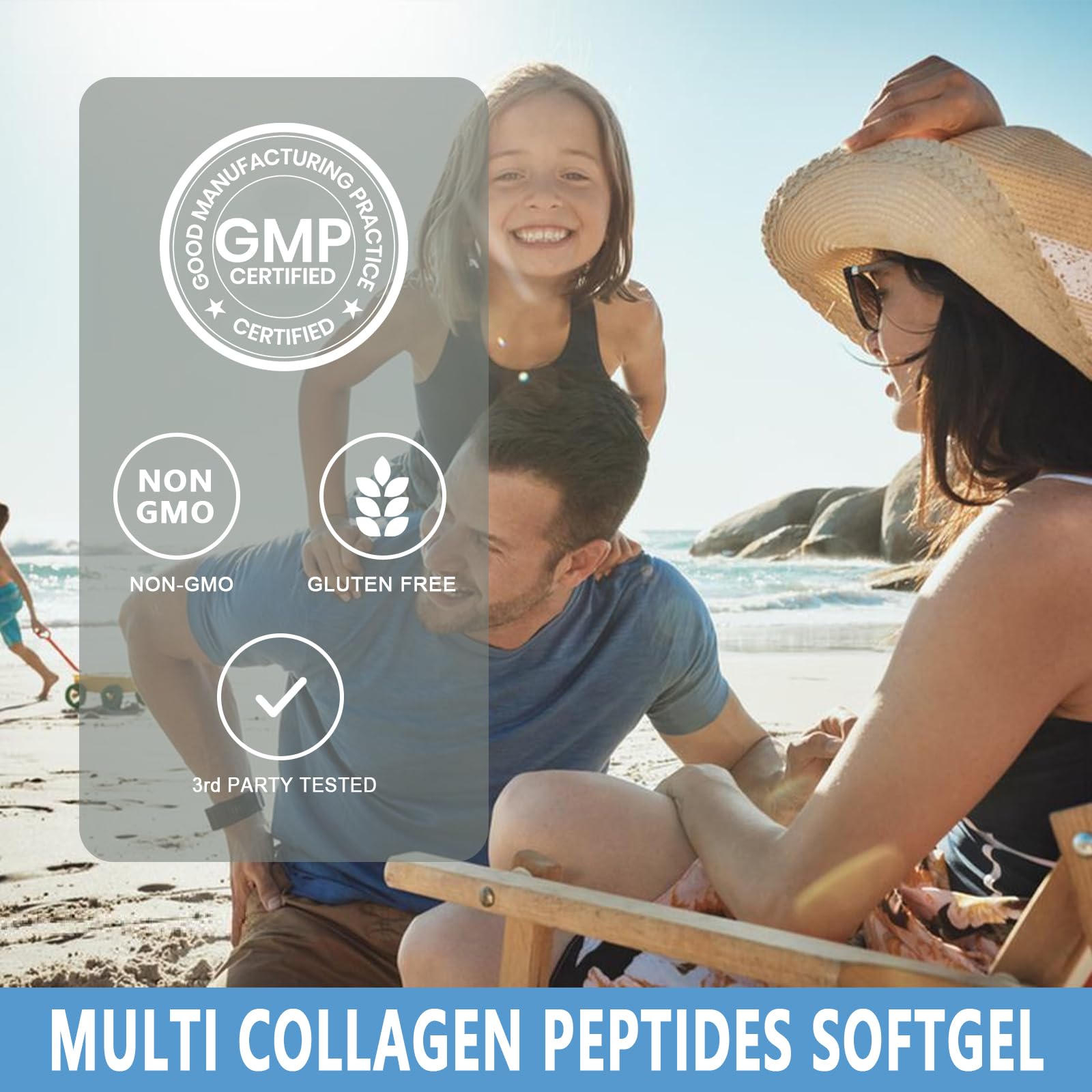 Collagen Peptides Softgels, Multi Collagen Peptide w/ Glucosamine Chondroitin MSM Biotin, Hydrolyzed Collagen Peptides Complex for Women Supports Skin Hair - PrimeBioHealth - canada supplements