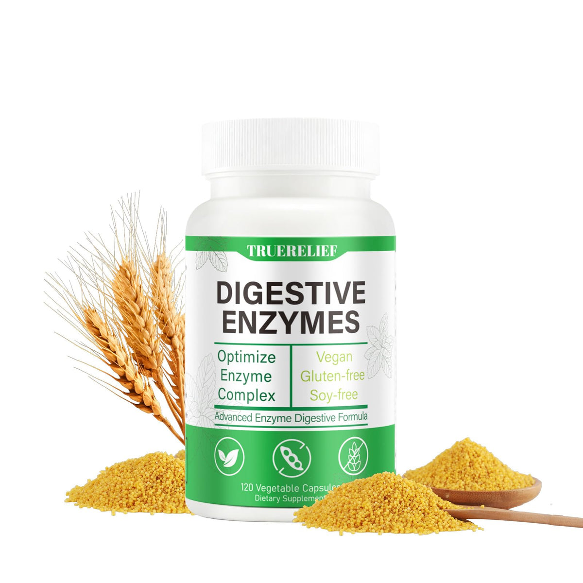 Complete Digestive Enzymes Supplement for Gut Health & Bloating Relief - Enhanced with Lipase Amylase Bromelain for Protein Carb - PrimeBioHealth - canada supplements