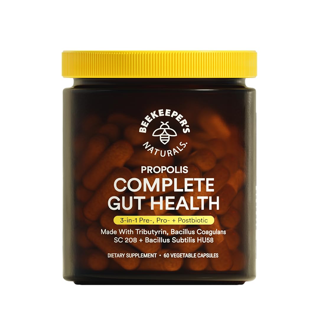 Complete Gut Health by Beekeeper's Naturals, 3-in-1 Prebiotic, Postbiotic, Probiotics for Digestive Health & Bloating Relief for Women & Men - PrimeBioHealth - canada supplements