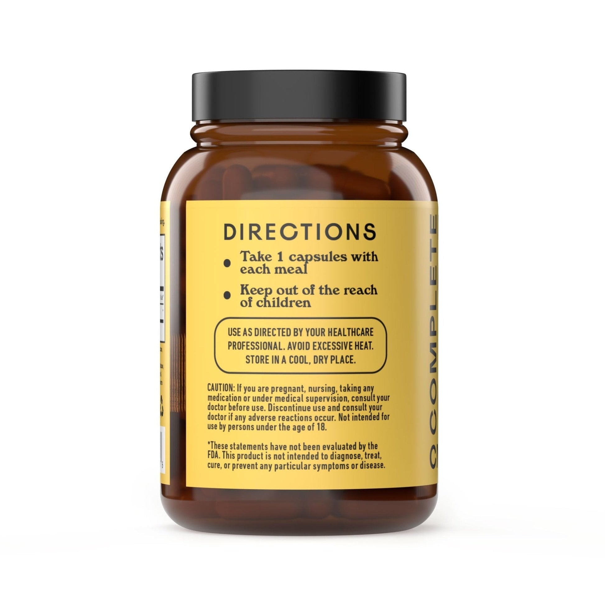 Complete Natural Products Digestive Enzyme Capsules, 550mg, 100ct | Plant-Based Formula - PrimeBioHealth - canada supplements
