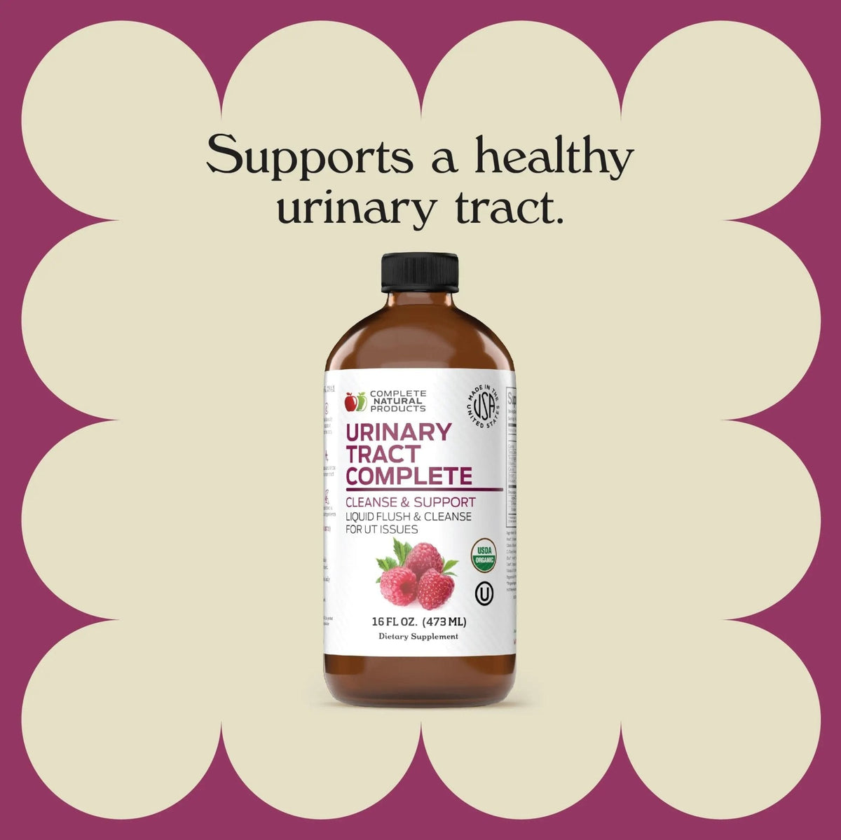 Complete Natural Products Urinary Tract Complete 12oz & Kidney Complete 12oz Bundle - PrimeBioHealth - canada supplements