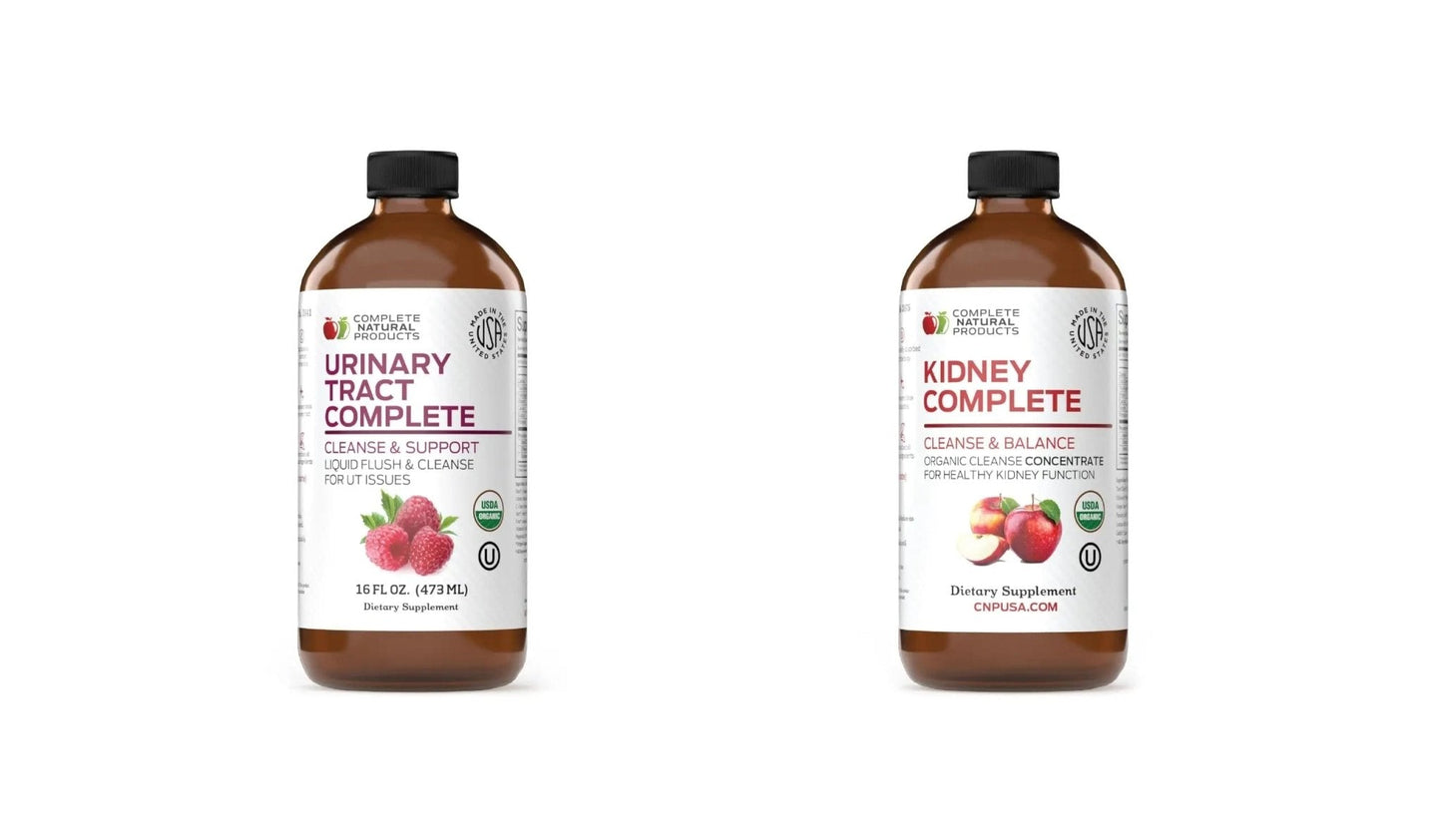 Complete Natural Products Urinary Tract Complete 12oz & Kidney Complete 12oz Bundle - PrimeBioHealth - canada supplements