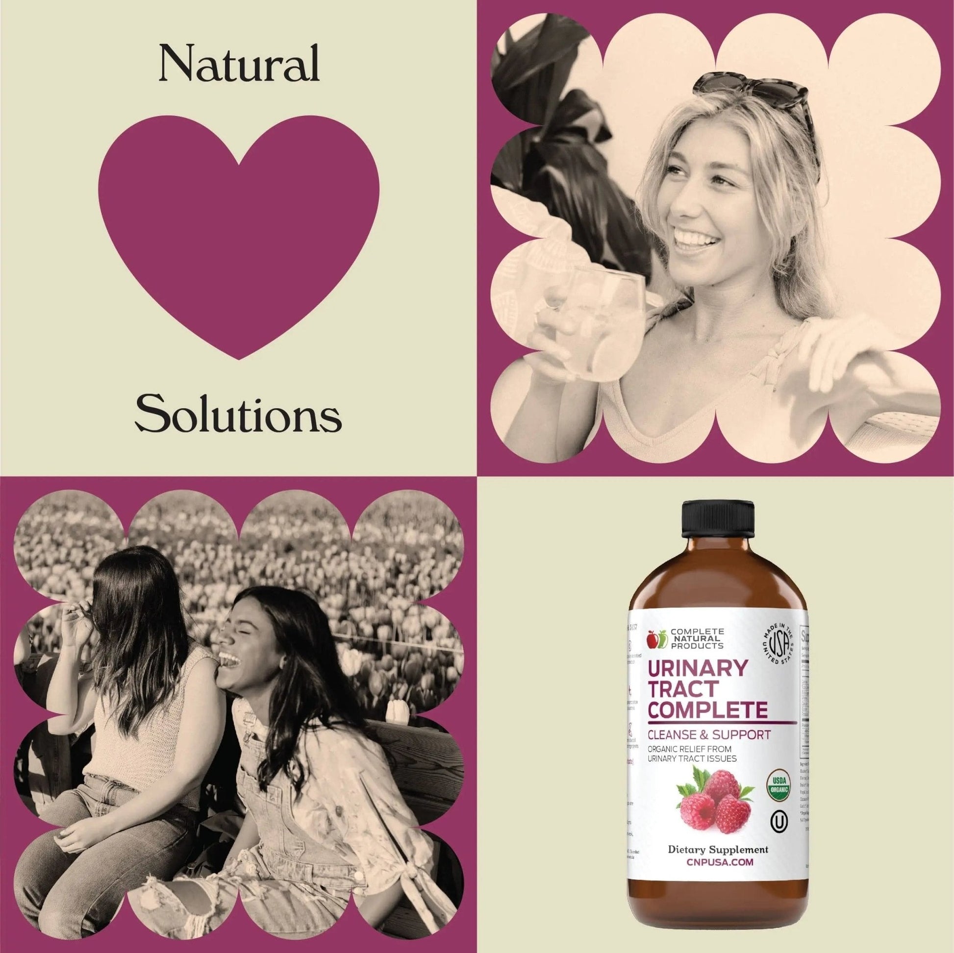 Complete Natural Products Urinary Tract Complete 8oz - Liquid Supplement for a Urinary Tract Cleanse, Defense, Health, and Treatment with Organic Cranberry & Organic D-Mannose - PrimeBioHealth - canada supplements