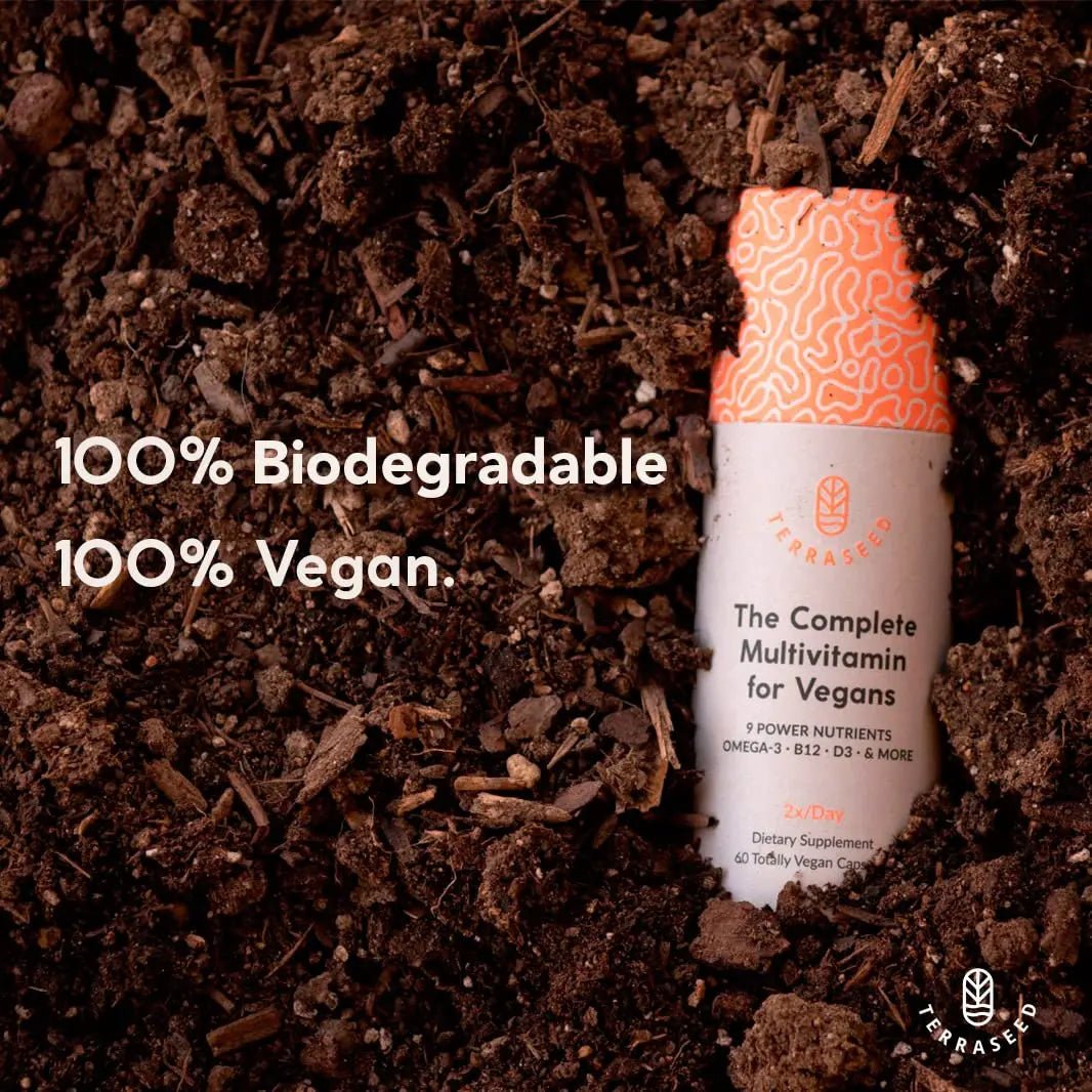 Complete Vegan Multivitamin with Iron, Omega 3, Vitamin D3, Folate, Zinc, Vitamin B12, & More - 100% Sustainable Vegan Vitamins - PrimeBioHealth - canada supplements