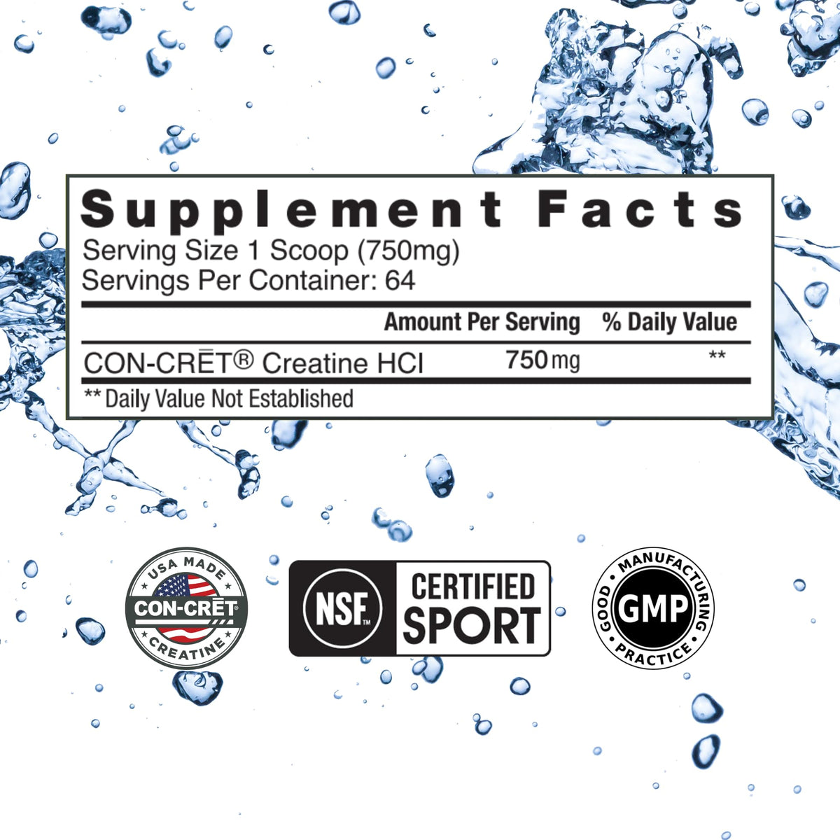 CON-CRET Creatine HCl Powder | Muscle, Cognitive, Cellular Energy Support | No Bloating or Cramps - PrimeBioHealth - canada supplements