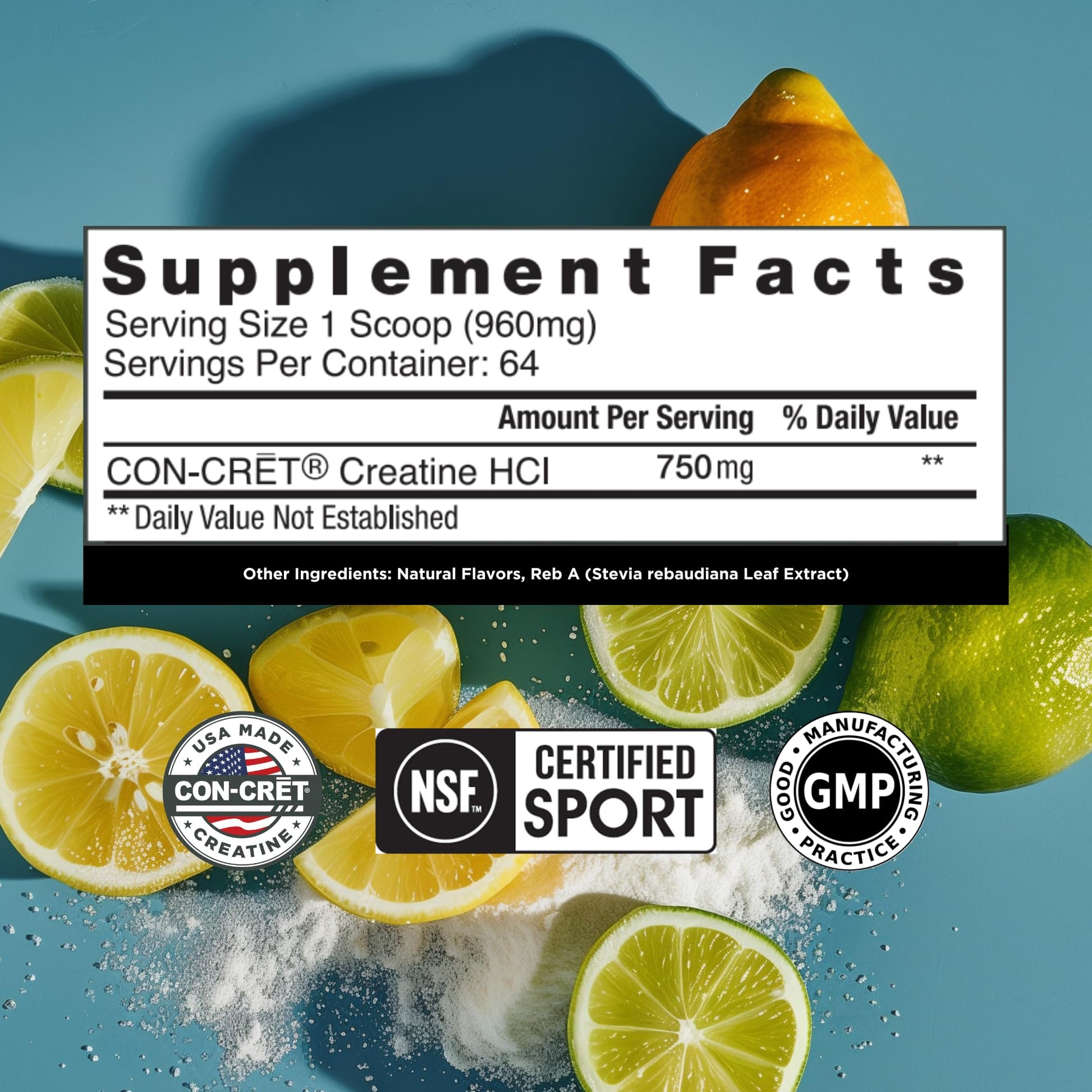 CON-CRET Creatine HCl Powder | Muscle, Cognitive, Cellular Energy Support | No Bloating or Cramps | USA Made & NSF Certified - PrimeBioHealth - canada supplements