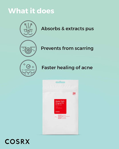 COSRX Acne Pimple Patch (96) Absorbing Hydrocolloid Original 3 Size Patches for Blemishes and Zits Cover - PrimeBioHealth - canada supplements