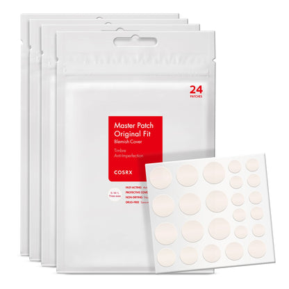 COSRX Acne Pimple Patch (96) Absorbing Hydrocolloid Original 3 Size Patches for Blemishes and Zits Cover - PrimeBioHealth - canada supplements