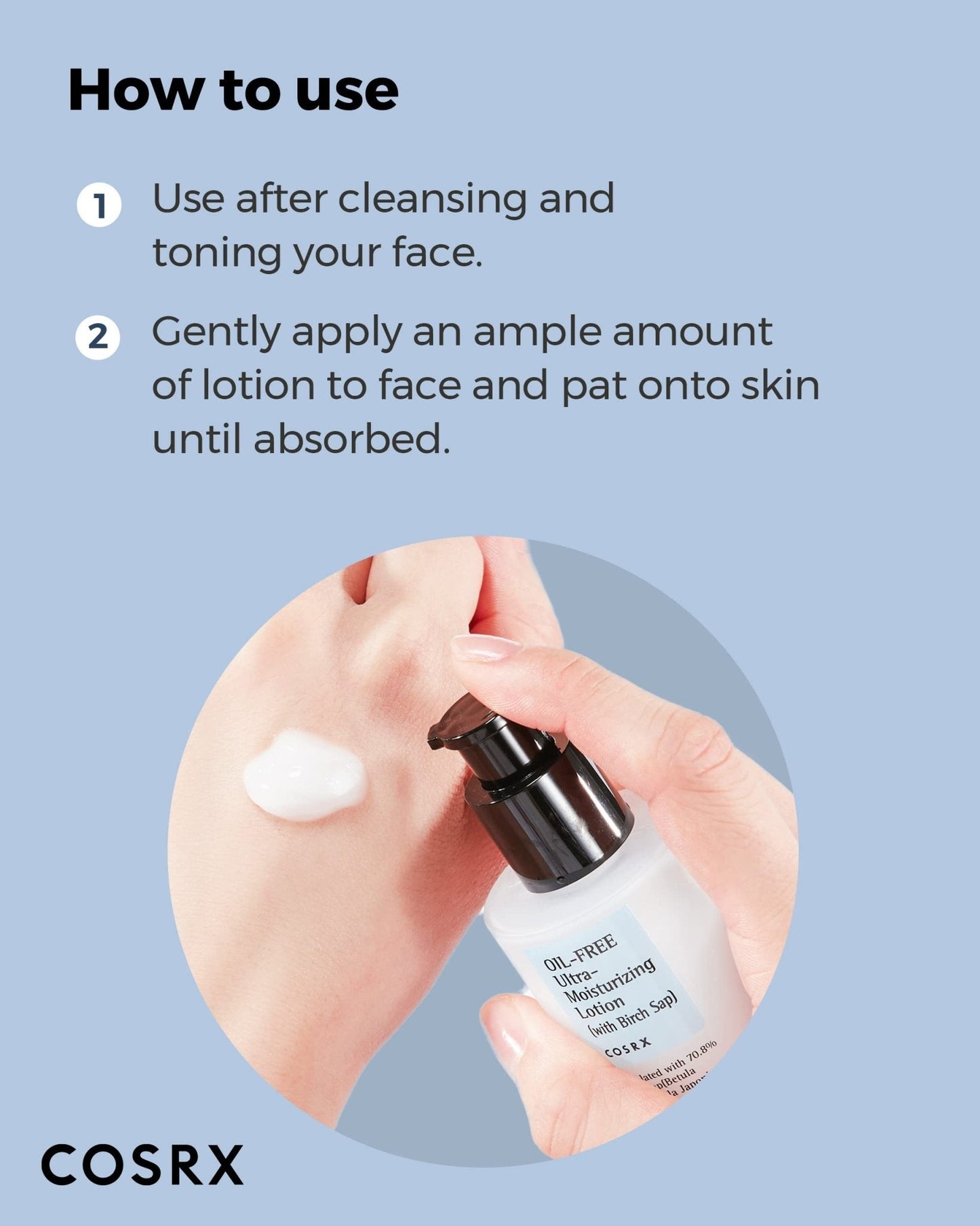 COSRX Oil Free Lotion with Birch Sap, Daily Acne Facial Moisturizer, Hydrating Moisturizer for All Skin Types, Korean Skin Care, 3.38 fl.oz / 100ml - PrimeBioHealth - canada supplements