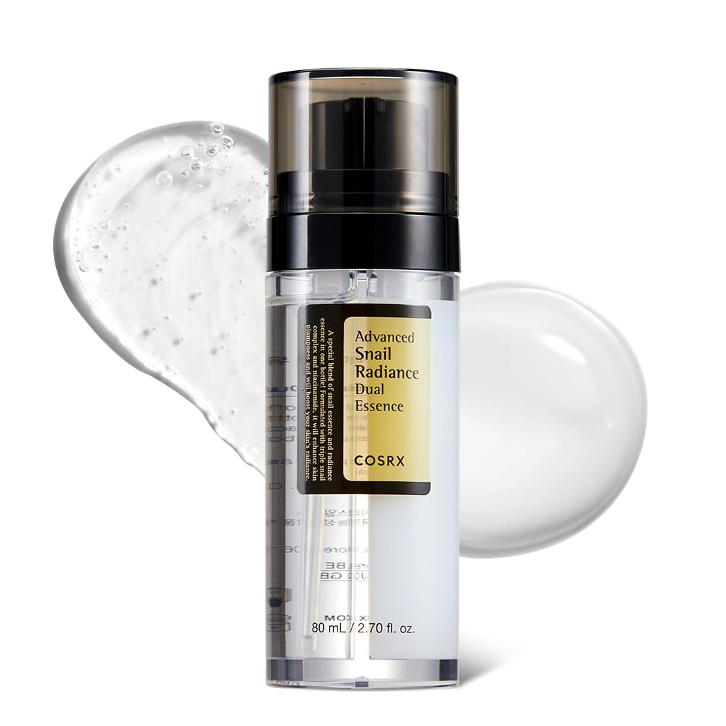COSRX Snail Mucin 74% + Niacinamide 5% Dual Essence, Anti Aging Face Serum for Dull Skin, Sensitive Skin, Korean Skin Care, 2.70 fl.oz / 80ml - PrimeBioHealth - canada supplements