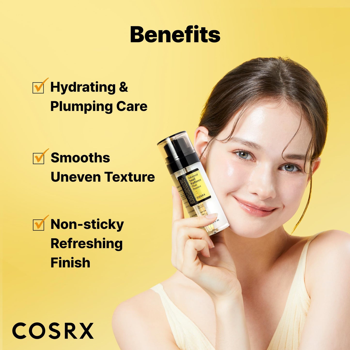 COSRX Snail Mucin 74% + Niacinamide 5% Dual Essence, Anti Aging Face Serum for Dull Skin, Sensitive Skin, Korean Skin Care, 2.70 fl.oz / 80ml - PrimeBioHealth - canada supplements