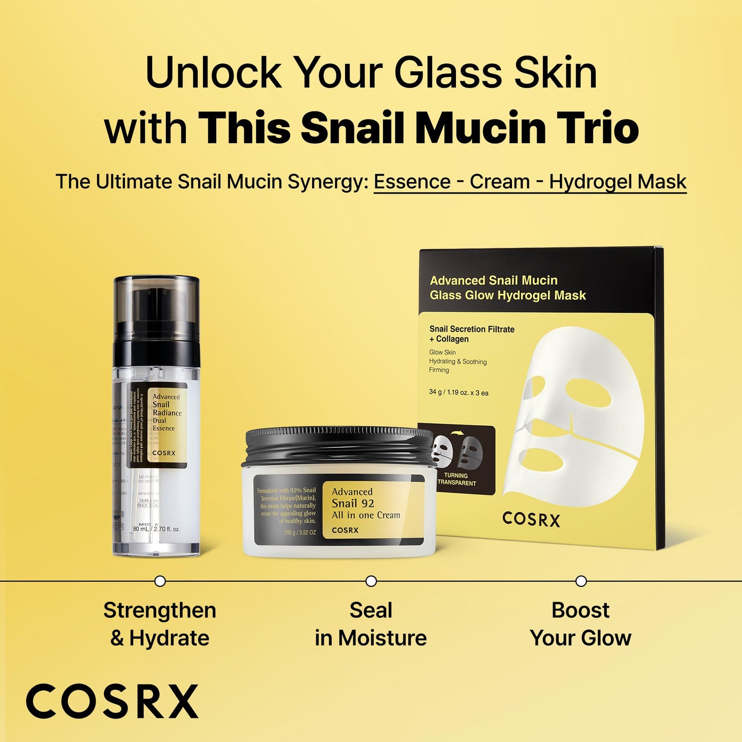 COSRX Snail Mucin 74% + Niacinamide 5% Dual Essence, Anti Aging Face Serum for Dull Skin, Sensitive Skin, Korean Skin Care, 2.70 fl.oz / 80ml - PrimeBioHealth - canada supplements