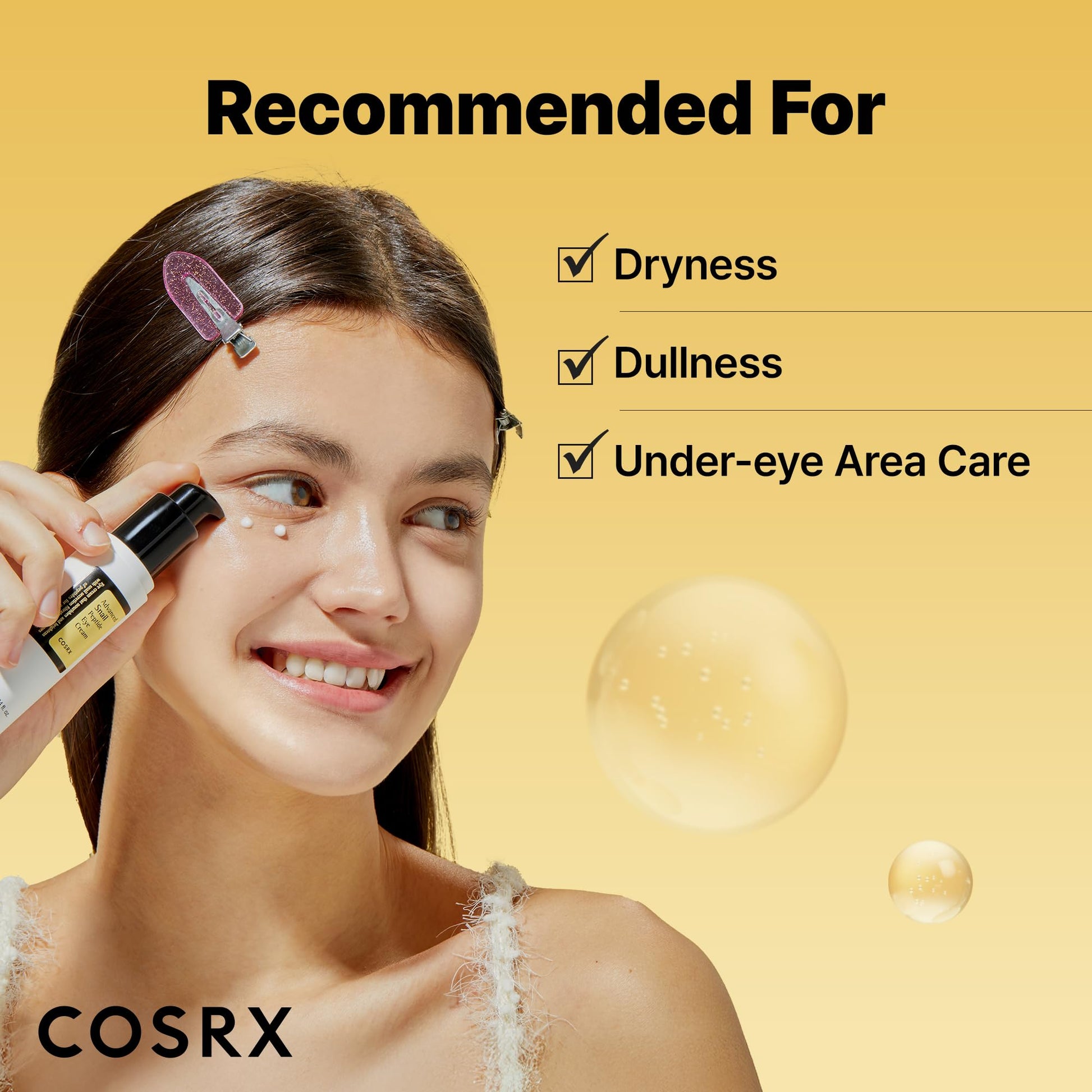COSRX Snail Mucin Peptide Under Eye Cream, 0.84 fl oz, 73.7% Snail Mucin and Niacinamide, Eye Care - PrimeBioHealth - canada supplements