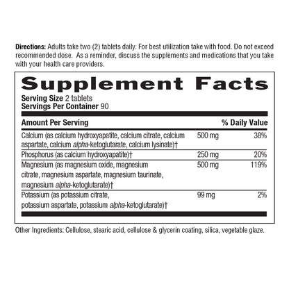 Country Life Target Mins - Calcium Magnesium Potassium Bone & Heart Health Supplement, 1000mg Calcium, 500mg Magnesium, Supports Calcium Utilization - PrimeBioHealth - canada supplements
