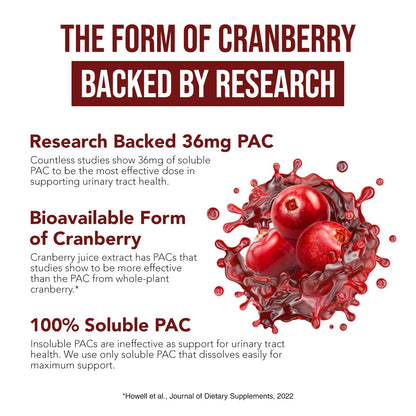 CranEaze®: Cranberry Juice Extract Plus D-Mannose – 36 mg PAC, 100% Soluble PAC - Supports Urinary Tract Health – Most Effective Cranberry Pills for Women, UTI Cranberry Supplement - 60 Capsules - PrimeBioHealth - canada supplements