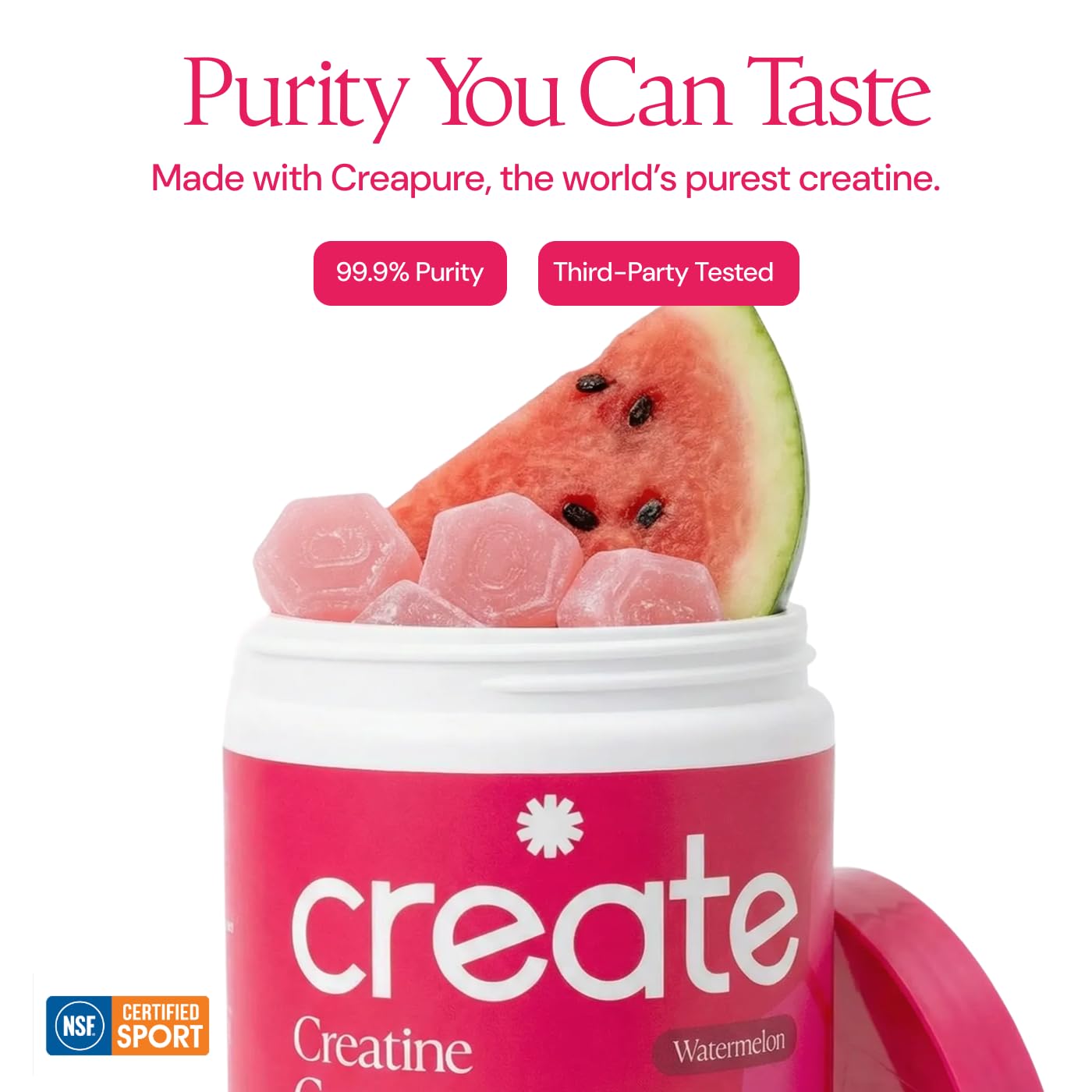 Create Creatine Monohydrate Gummies for Men & Women, Boost Focus, Strength, and Endurance, Anti-Melting Formula, Vegan, Gluten-Free, Non-GMO - PrimeBioHealth - canada supplements
