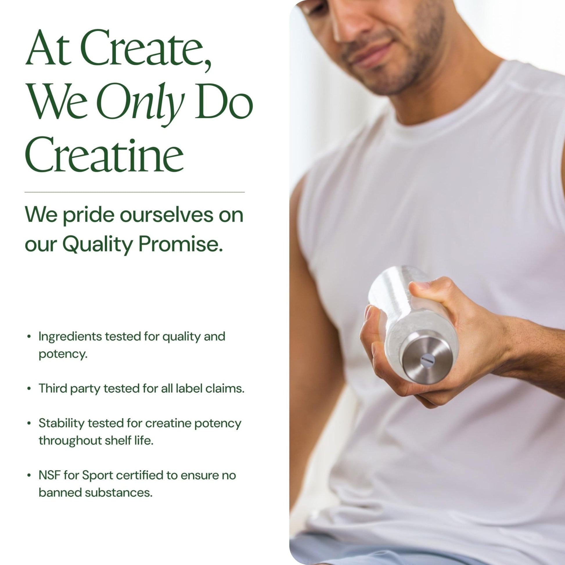 Create Creatine Monohydrate Powder - Creatine Travel Packets, Made with Creapure, 3rd Party Tested & NSF Certified for Sport, 30 Stick Packs, Unflavored - PrimeBioHealth - canada supplements