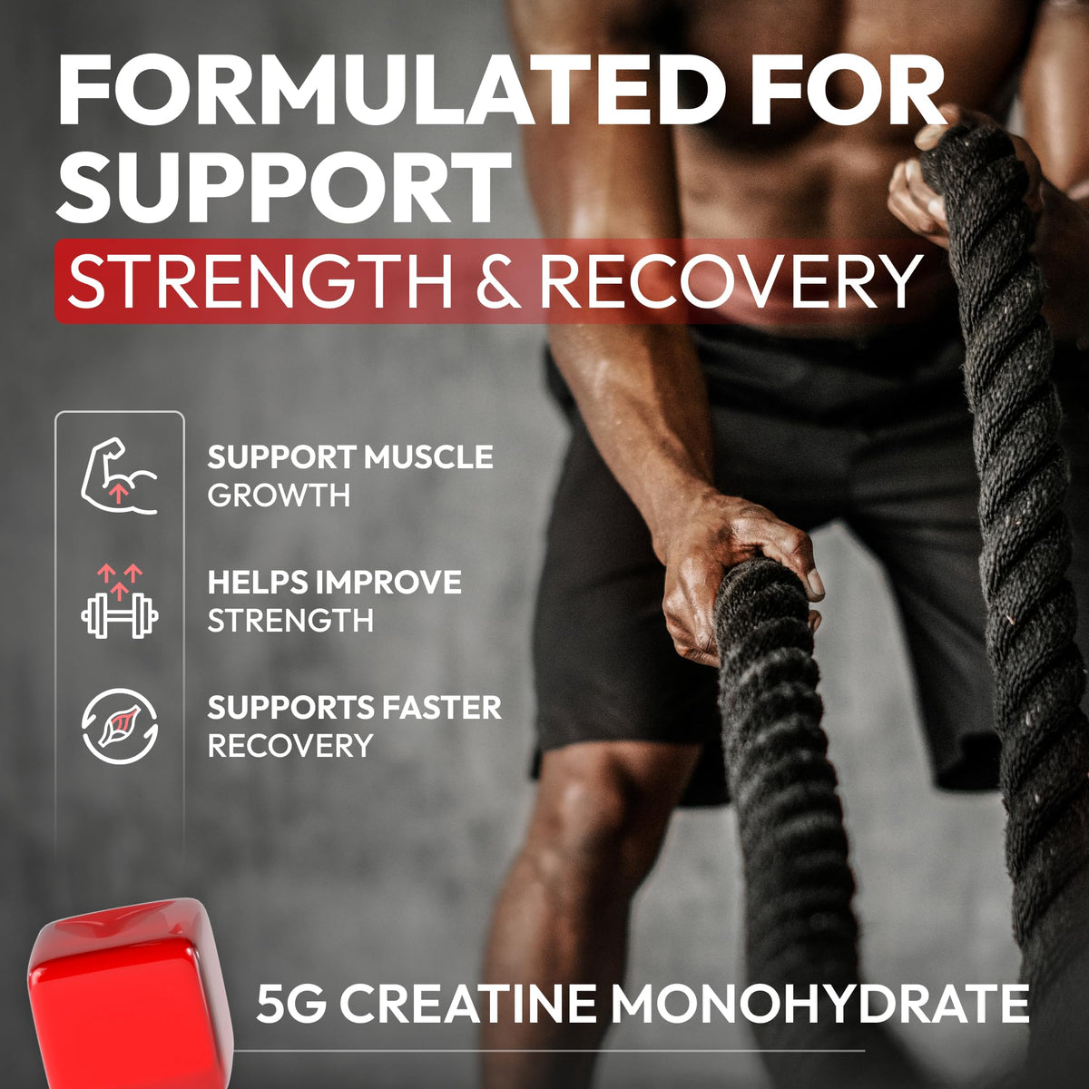 Creatine HCL for Adults 120 Gummies 6200mg - HCL Creatine Advanced Complex with L-Taurine + Vitamin B12 for Men & Women Muscle Strength & Builder, Energy Boost, - PrimeBioHealth - canada supplements