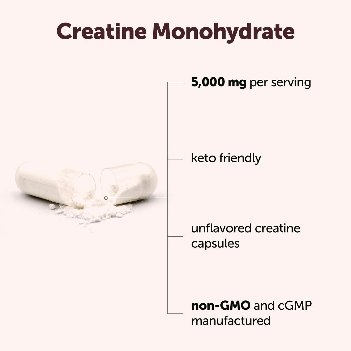 Creatine Monohydrate 5,000mg, 500 Capsules | Pure Creatine Pills – Micronized + Unflavored Powder Source, Easy Absorption | Keto, Non-GMO - PrimeBioHealth - canada supplements