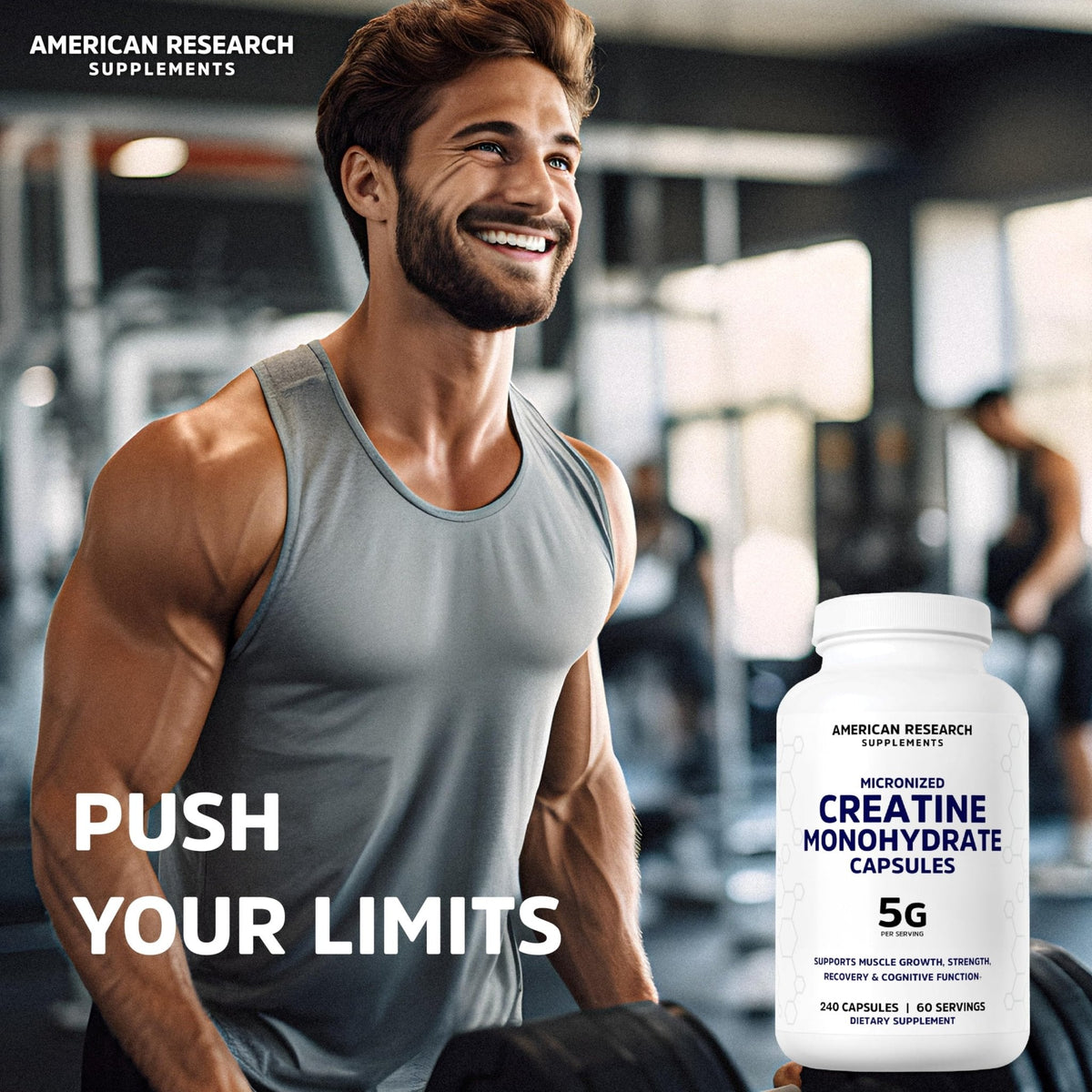 Creatine Monohydrate Capsules 5G | 60 Servings | Vegan | 4 Caps per Serving | Micronized Creatine Pills 5000mg | 240 Capsules | Creatine Pills For Men & Women - PrimeBioHealth - canada supplements