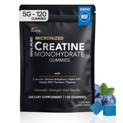Creatine Monohydrate Gummies for Men & Women - Sugar Free & Vegan Advanced Formula W/L-Taurine + Vitamin B12 - for Muscle Strength, Muscles Builder, Recovery, - PrimeBioHealth - canada supplements