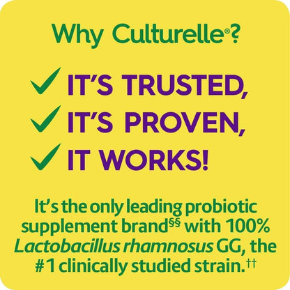 Culturelle Digestive Health Daily Probiotic Chewables, Probiotic For Men and Women, Most Clinically Studied Probiotic Strain, 10 Billion CFUs - PrimeBioHealth - canada supplements
