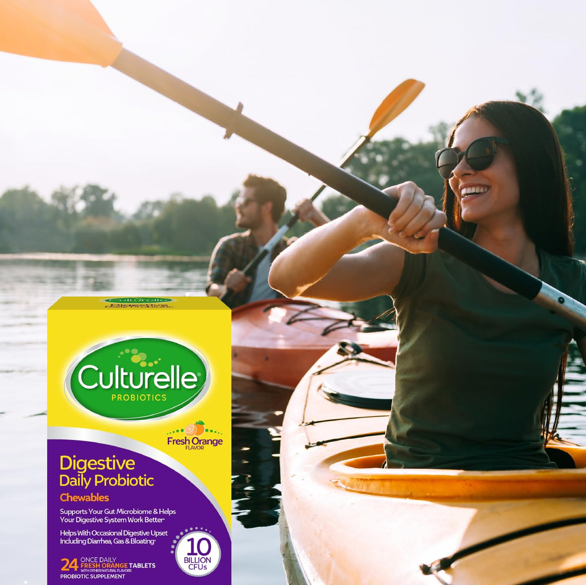 Culturelle Digestive Health Daily Probiotic Chewables, Probiotic For Men and Women, Most Clinically Studied Probiotic Strain, 10 Billion CFUs - PrimeBioHealth - canada supplements