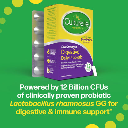 Culturelle Pro Strength Daily Probiotics For Digestive Health (2 Month Supply) with Prebiotics for Women & Men, Supports Occasional Diarrhea - PrimeBioHealth - canada supplements