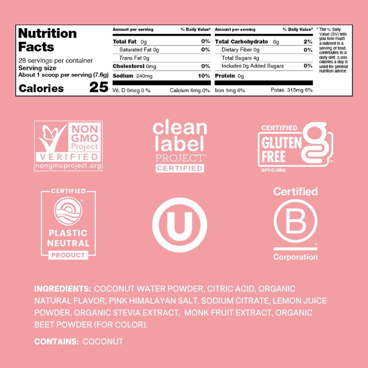 Cure Hydration | Plant-Based Electrolyte Drink Mix | No Added Sugar | FSA-HSA | Dehydration Relief Powder Made with Coconut Water | Non-GMO | Vegan | 28 Servings Jar - Strawberry Kiwi - PrimeBioHealth - canada supplements