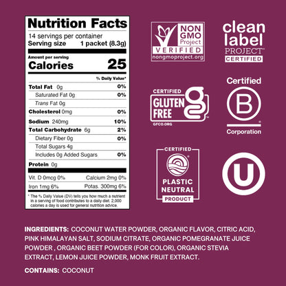 Cure Hydration | Plant-Based Electrolyte Drink Mix | No Added Sugar | FSA-HSA | Dehydration Relief Powder Made with Coconut Water | Non-GMO | Vegan - PrimeBioHealth - canada supplements