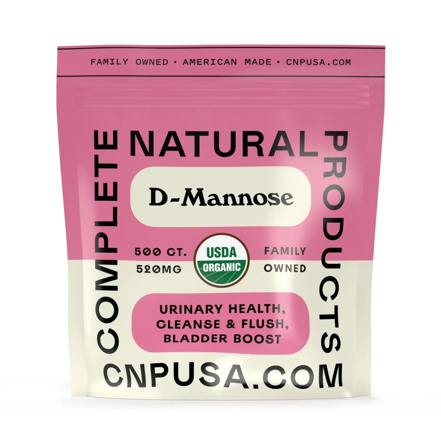 D Mannose 520mg Capsules - Organic D Mannose Supplement for UT Support, Urinary Tract Bladder Health Pills, Plant Based Formula, Vegan Non GMO, No Fillers, 500 Capsule Count Made USA Certified Kosher - PrimeBioHealth - canada supplements