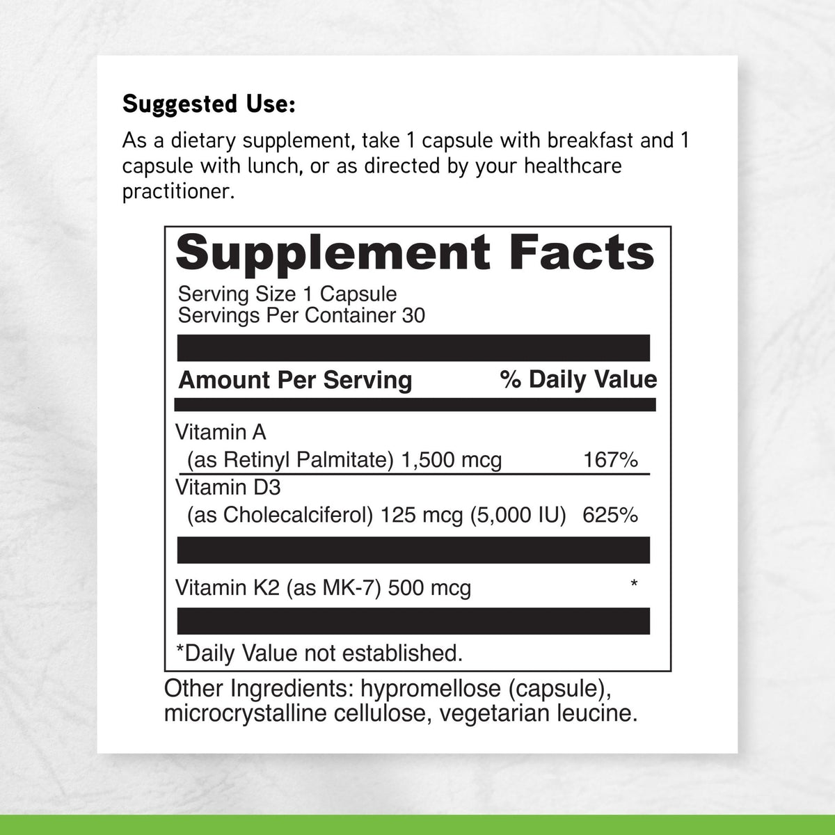 DAVINCI Labs ADK - Helps Support Bone, Heart & Immune Health - Dietary Supplement with Vitamins A, D3 & K2 (as MK-7) - Vegetarian - PrimeBioHealth - canada supplements